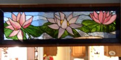 Interior transom - lotuses